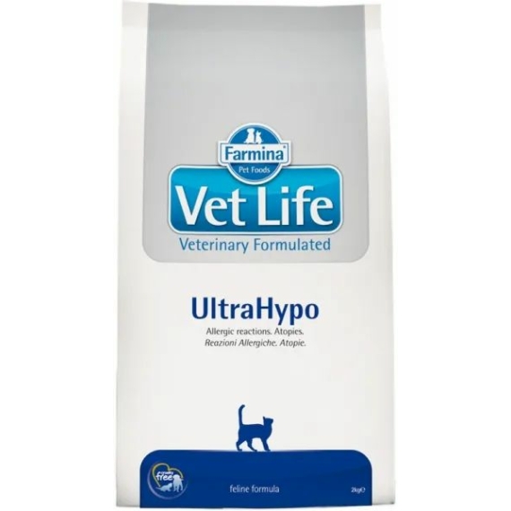 Vet Life Natural Diet Cat Ultrahypo 2kg – száraz macskatáp