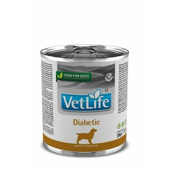 Vet Life Natural Diet Dog konzerv Diabetic 300g – konzerves kutyaeledel