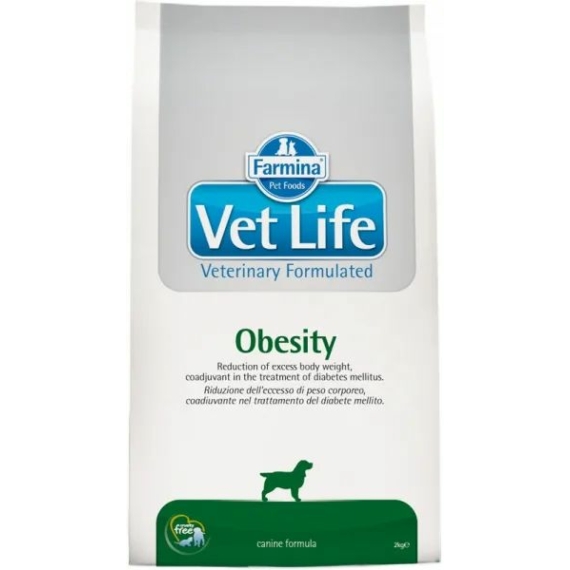 Vet Life Natural Diet Dog Obesity 2kg – száraz kutyatáp