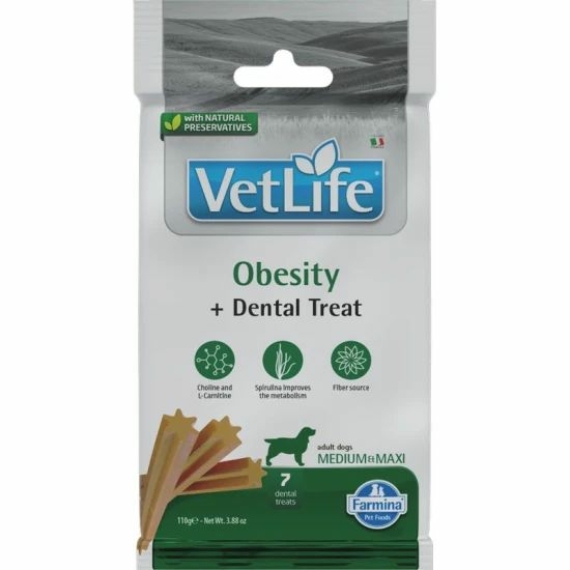 Vet Life Natural Diet Dog Jutalomfalat Obesity Adult Med&max 100g