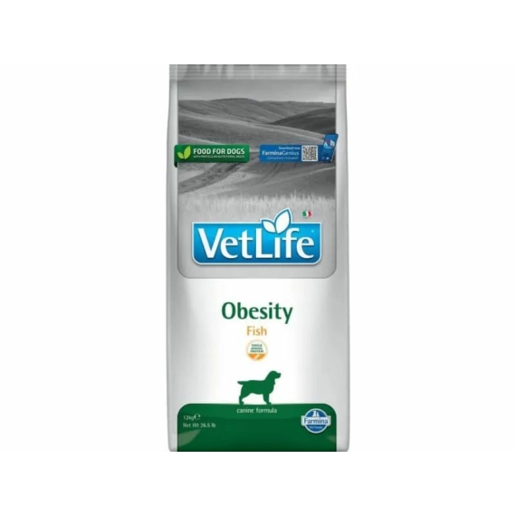 Vet Life Natural Diet Dog Obesity Fish 12kg – száraz kutyatáp