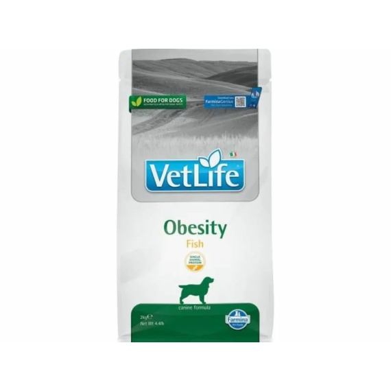 Vet Life Natural Diet Dog Obesity Fish 2kg – száraz kutyatáp