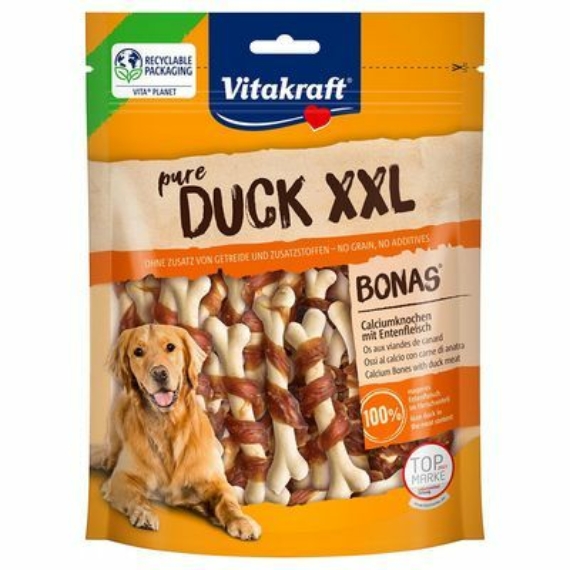 Vitakraft Duck Bonas Bones Kutya Jutalomfalat Kacsahússal XXL 200g