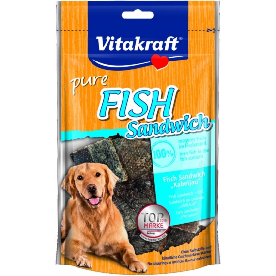 Vitakraft Halas Szendvics Kutya Jutalomfalat 80g – jutalomfalat kutyáknak