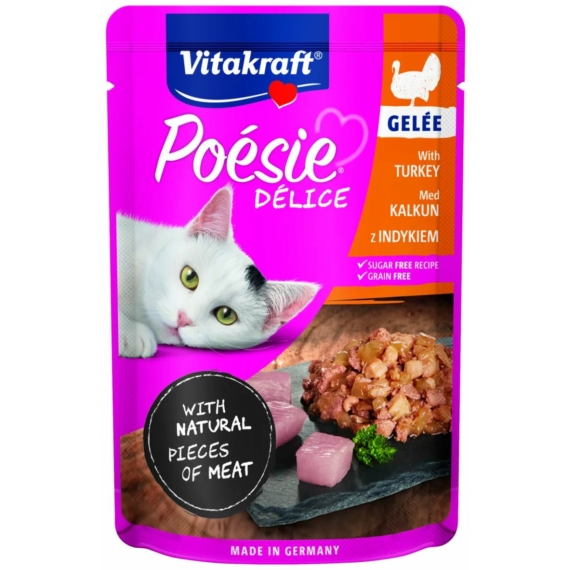 Vitakraft Poésie Délice Macska Alutasak Csirkehús Zselében 85g – konzerves macskaeledel