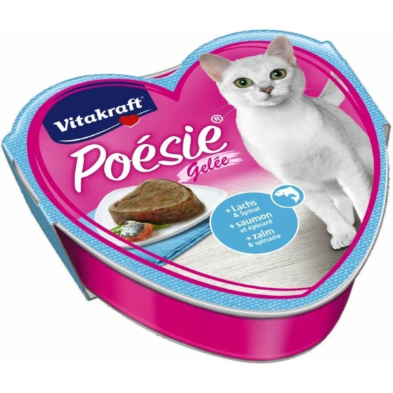 Vitakraft Poésie Macska Alutál Lazac & Spenót 85g – konzerves macskaeledel