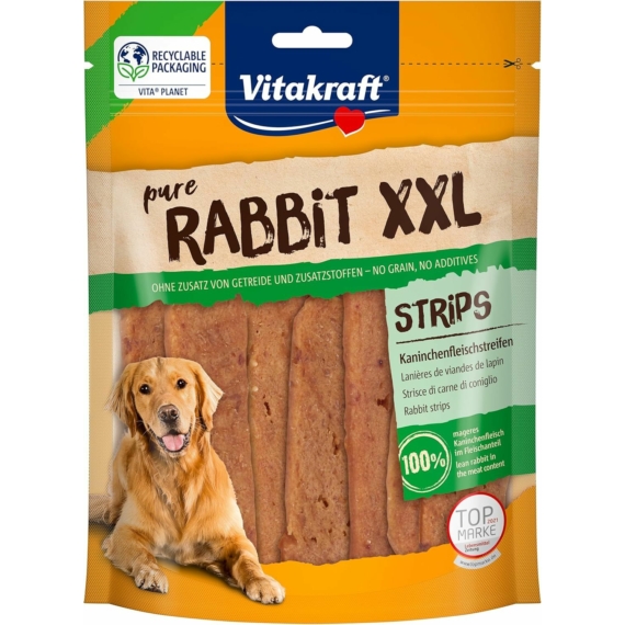 Vitakraft Rabbit Slices Kutya Jutalomfalat Nyúlhús Szeletek XXL 250g