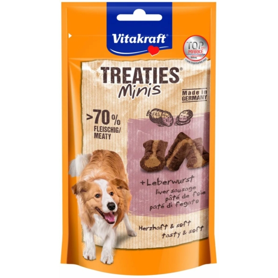 Vitakraft Treaties Minis Kutya Jutalomfalat Májas 48g – jutalomfalat kutyáknak