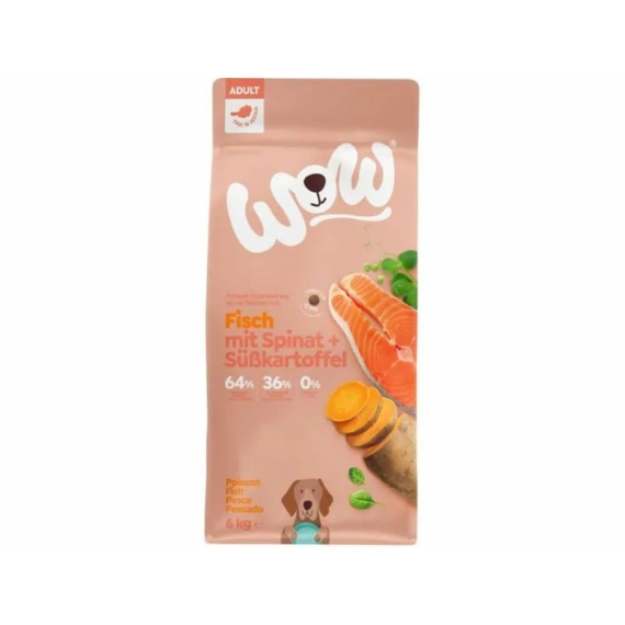 WOW Dog Adult Hal édesburgonyával 6kg – száraz kutyatáp