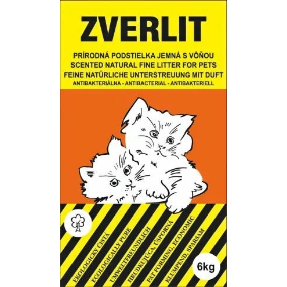 Zverlit macskaalom bentonit illatos 1-2 mm narancs 6kg – macskaalom