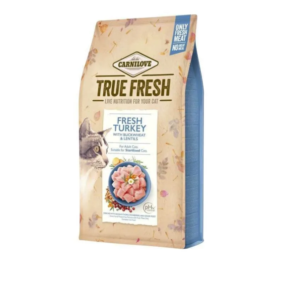 Carnilove True Fresh Cat Adult Turkey - pulyka 340g