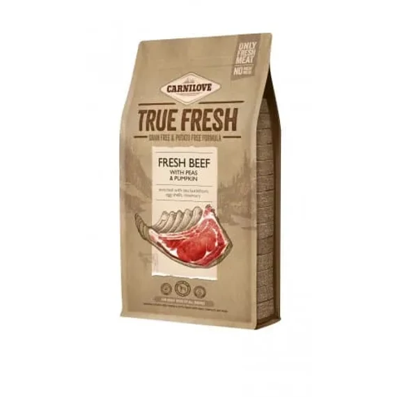 Carnilove True Fresh kutyatáp - Marha, borsó és sütőtök 1,4kg