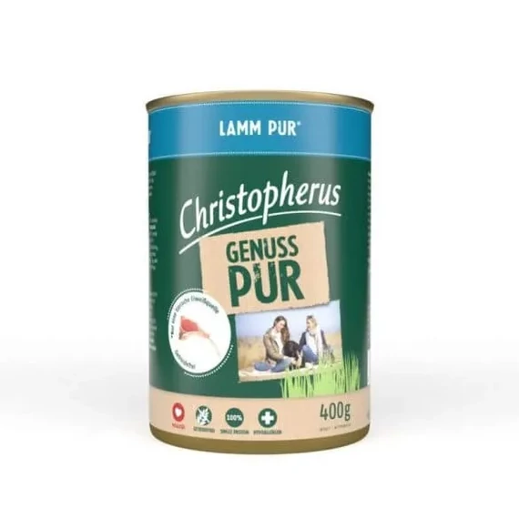 Christopherus Dog konzerv pure bárány 400g