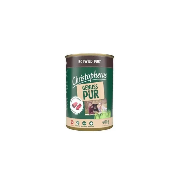 Christopherus Dog konzerv pure gímszarvas 400g