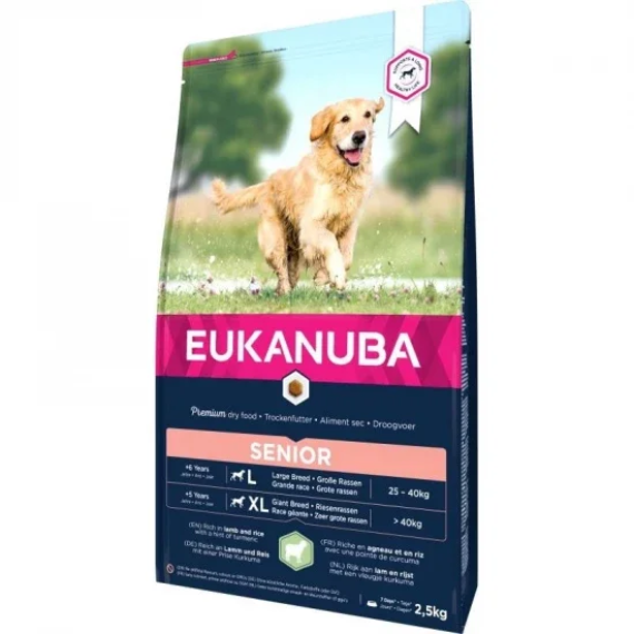 Eukanuba Senior Lamb & Rice Large kutyatáp 2,5kg