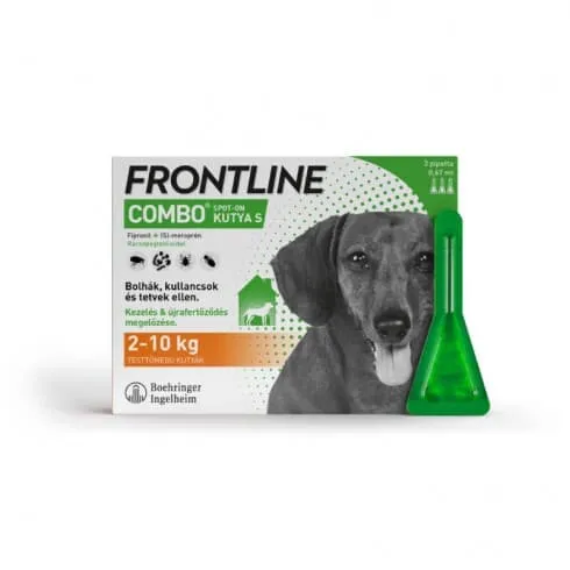 Frontline Combo kutya S 2-10 kg 0.67ml  3x