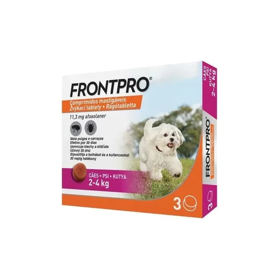 Frontpro 11 mg rágótabletta 2-4 kg 3X