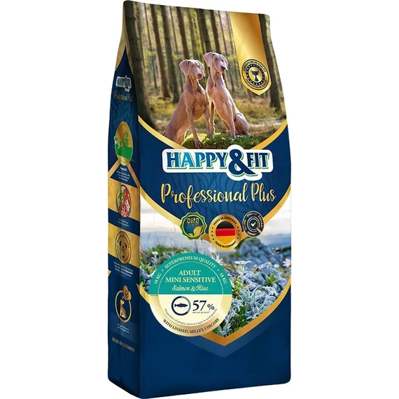 Happy&Fit Professional Plus Adult Mini Sensitive Salmon&Rice 18kg