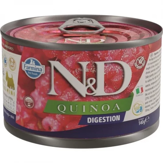 N&D Quinoa Dog konzerv Digestion adult mini 140g