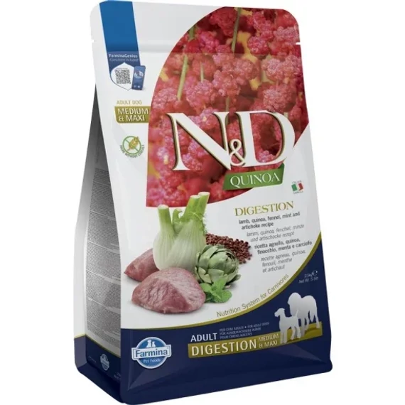 N&D Quinoa Dog Digestion bárány & édeskömény Adult medium & maxi 2,5kg