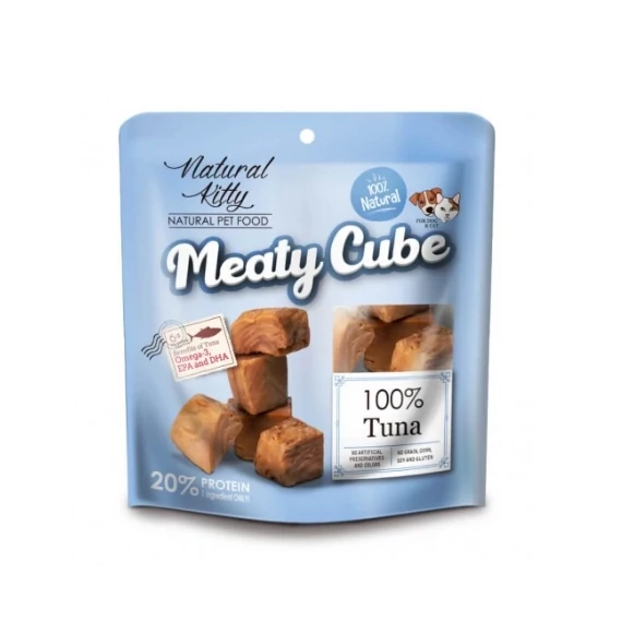 Natural Kitty Meaty Cube 100% Tonhal 60g