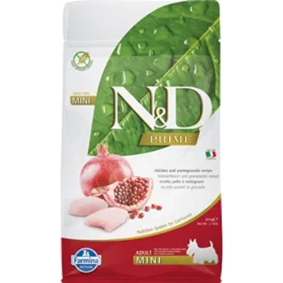 N&D Dog Prime csirke&gránátalma adult mini 800g