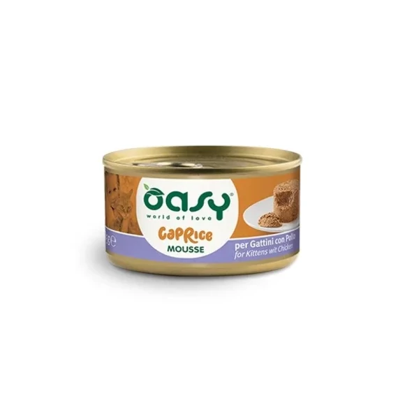 Oasy Cat Konzerv Caprice Mousse Kitten Chicken - csirkehús 85g