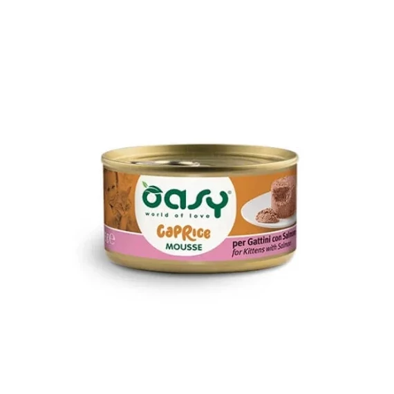 Oasy Cat Konzerv Caprice Mousse Kitten Salmon - lazac 85g