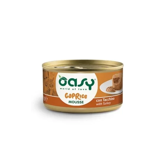 Oasy Cat Konzerv Caprice Mousse Turkey - pulykahús 85g