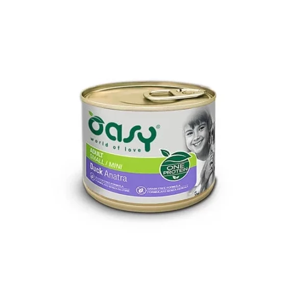 Oasy Dog Konzerv OP Adult Small/Mini Duck 200g