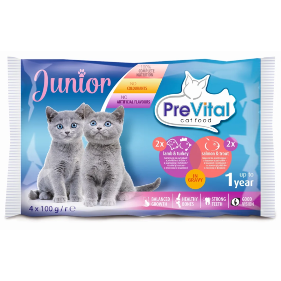 PreVital Alutasak macska junior vegyes íz 4x100g