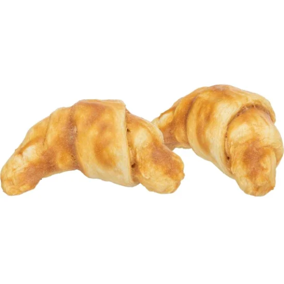 Trixie Jutalomfalat Denta Fun Croissant, kollagén és csirke, 8cm, 2db, 80g