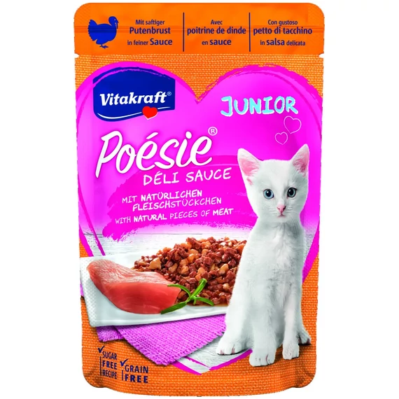 Vitakraft Poésie Delice Junior Macska Alutasak Pulyka 85g