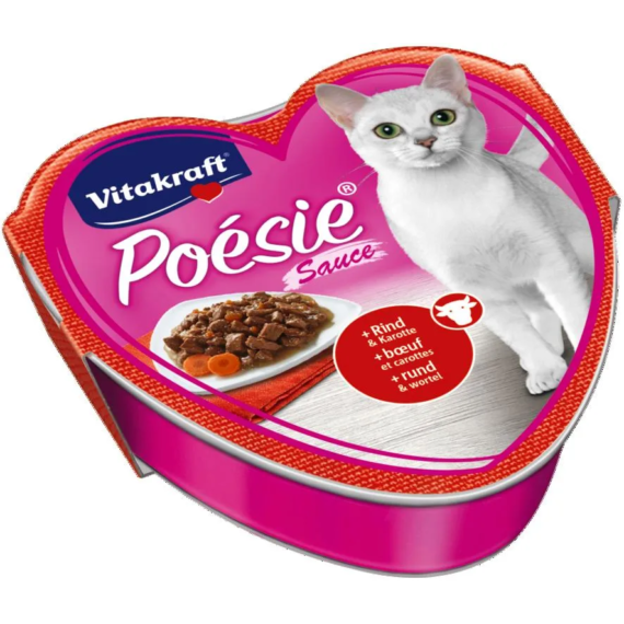 Vitakraft Poésie Macska Alutál Marha & Sárgarépa 85g