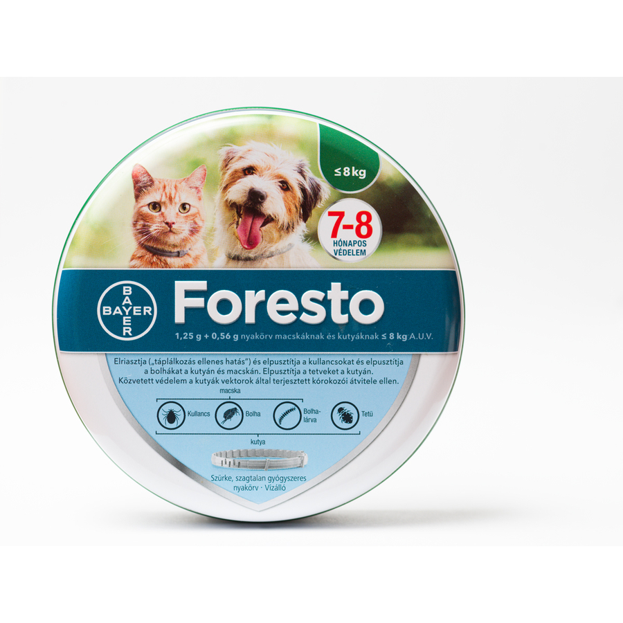 Foresto bolhanyakörv kicsi macska - kutya 8 kg-ig
