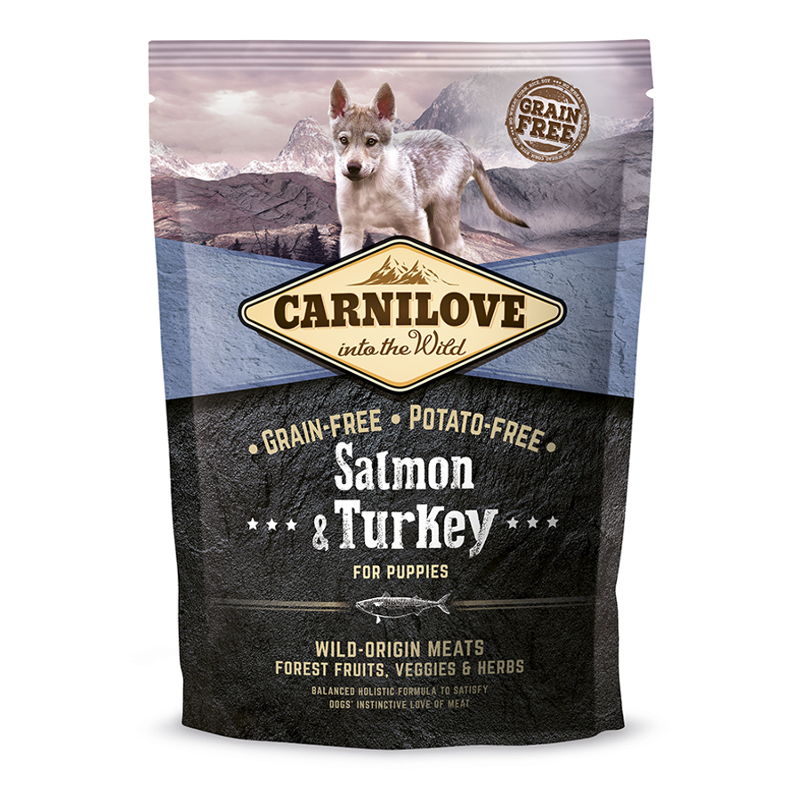 CarniLove Puppy Salmon & Turkey- Lazac-Pulyka Hússal 1,5kg